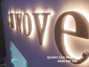 Chữ nổi inox có đèn